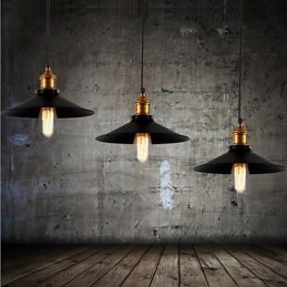 Europejski styl retro klasyczna lampa wisząca metalowa sztuka droplight podaj średnicę żarówki