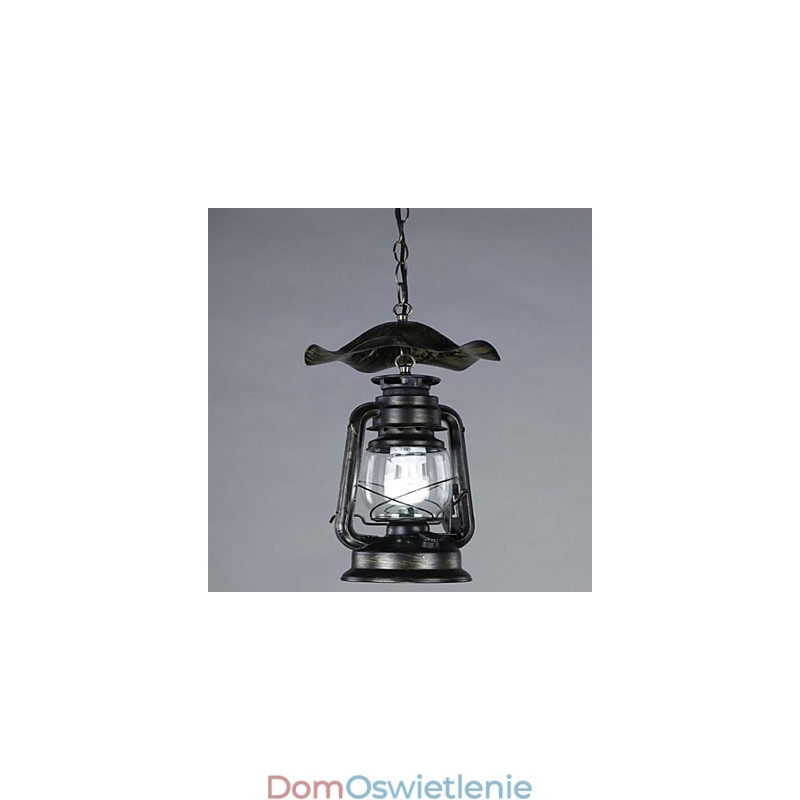 Lampa wisząca w stylu vintage z mosiądzu z 1 światłem