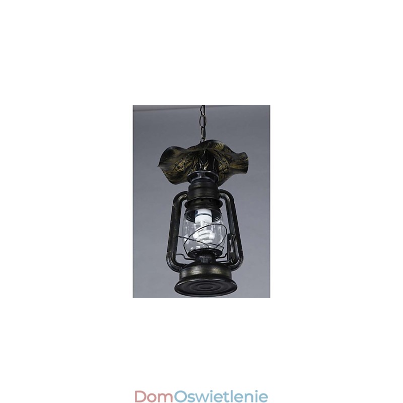 Lampa wisząca w stylu vintage z mosiądzu z 1 światłem