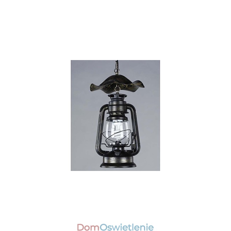 Lampa wisząca w stylu vintage z mosiądzu z 1 światłem