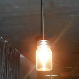 Nowoczesna minimalistyczna lampa wisząca 1-punktowa w kształcie butelki