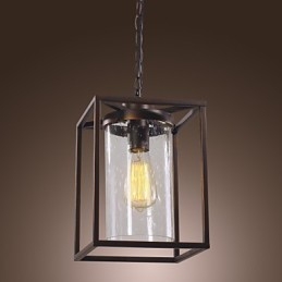 Tradycyjna klasyczna latarnia w stylu vintage, miniaturowa, galwanizowana, wisząca lampa jadalna