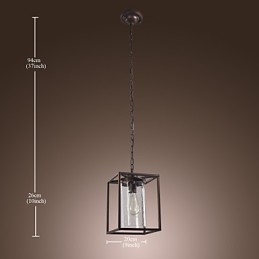Tradycyjna klasyczna latarnia w stylu vintage, miniaturowa, galwanizowana, wisząca lampa jadalna