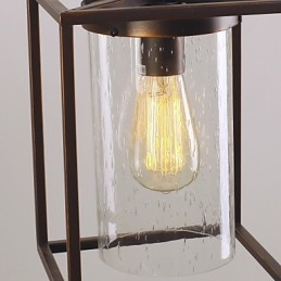 Tradycyjna klasyczna latarnia w stylu vintage, miniaturowa, galwanizowana, wisząca lampa jadalna