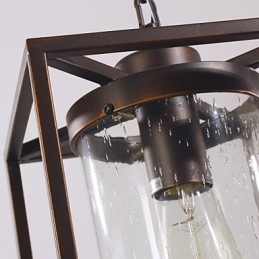 Tradycyjna klasyczna latarnia w stylu vintage, miniaturowa, galwanizowana, wisząca lampa jadalna