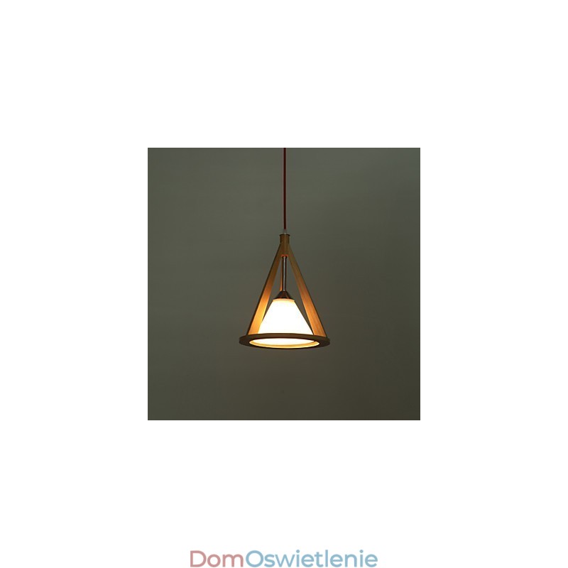 Lampa żyrandolowa w stylu designerskim z drewna Elegancki żyrandol w stylu współczesnym