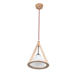 Lampa żyrandolowa w stylu designerskim z drewna Elegancki żyrandol w stylu współczesnym