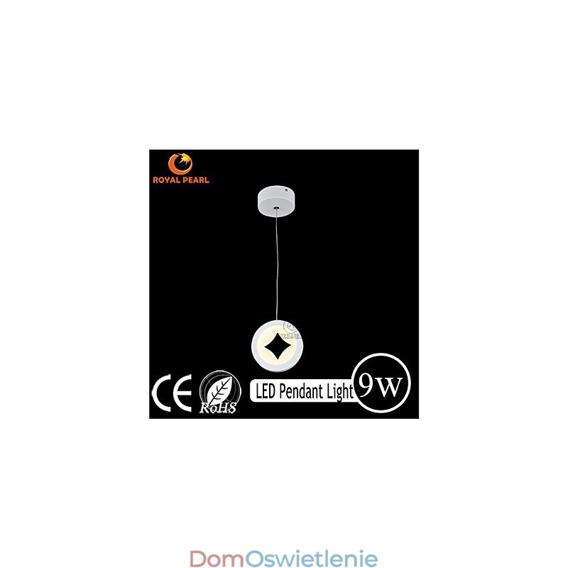 Akrylowa delikatna lampa wisząca 9W