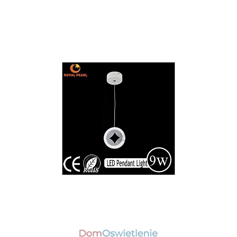 Akrylowa delikatna lampa wisząca 9W