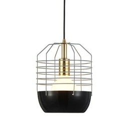 Miniaturowa artystyczna lampa wisząca Spider Web 1 światło Nowoczesna prostota Wykończenie Czarny Biały Zielony Czerwony Stal węglowa Droplight