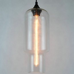 Nowoczesna szklana lampa wisząca w brązowym stylu Bubble