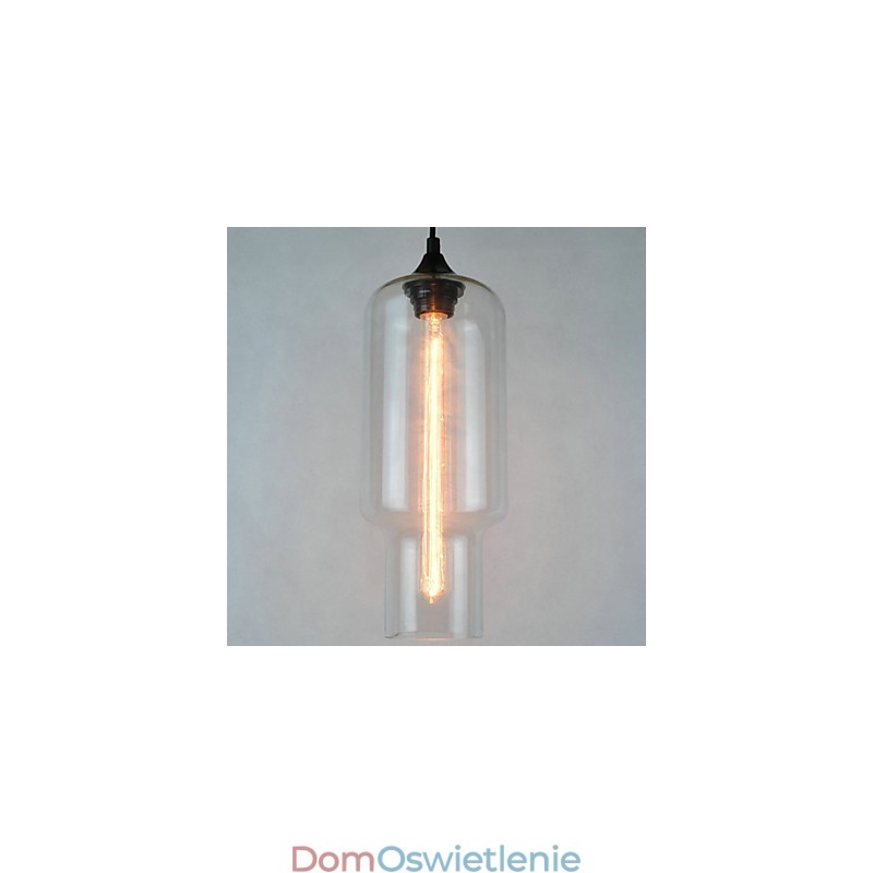 Nowoczesna szklana lampa wisząca w brązowym stylu Bubble