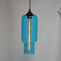 Nowoczesna szklana lampa wisząca w brązowym stylu Bubble