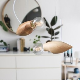 Indywidualność artystyczna Twórcza umowa Przywracanie starożytnych sposobów drewna Pszczoły Lampa Droplight