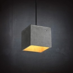 Nowoczesna i skrócona lampa wisząca retro z cementu