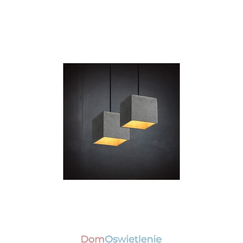 Nowoczesna i skrócona lampa wisząca retro z cementu