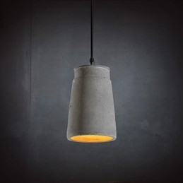 Nowoczesna i skrócona lampa wisząca retro z cementu