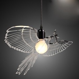 Kreatywna nowoczesna dekoracja modowa ze stali nierdzewnej Ptak Ptak Lampa Droplight