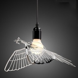 Kreatywna nowoczesna dekoracja modowa ze stali nierdzewnej Ptak Ptak Lampa Droplight
