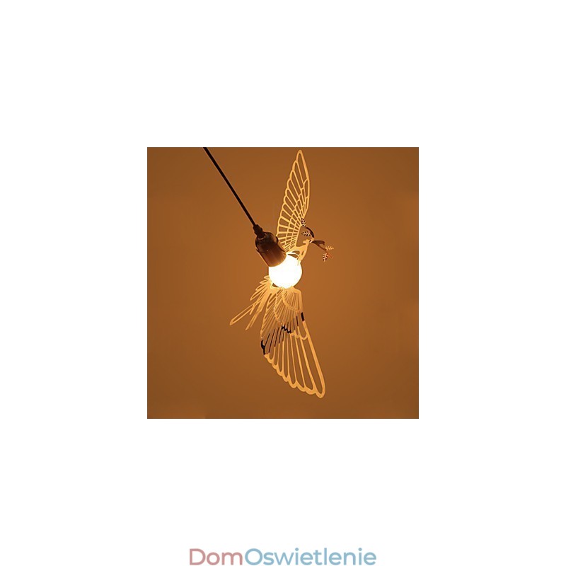Kreatywna nowoczesna dekoracja modowa ze stali nierdzewnej Ptak Ptak Lampa Droplight