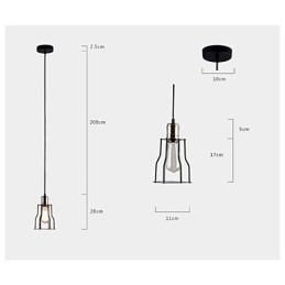 Amerykańskie pomysły na kawiarnię w stylu vintage w stylu industrialnym, klatka z kutego żelaza, lampa wisząca, siedząca