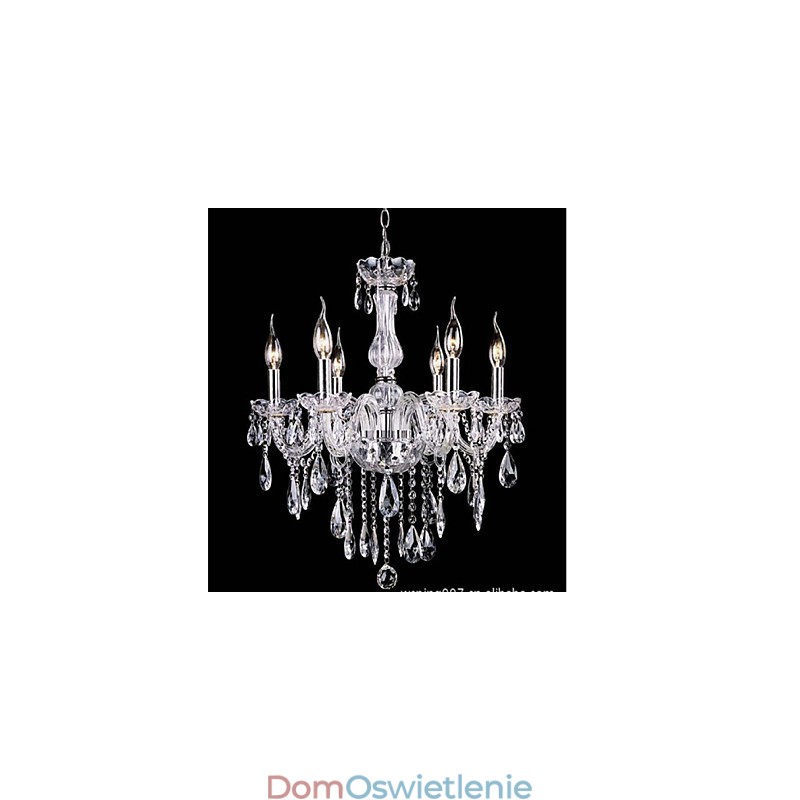 6 Arms Vintage Luxury Lighting K9 Kryształowy żyrandol sufitowy wiszący