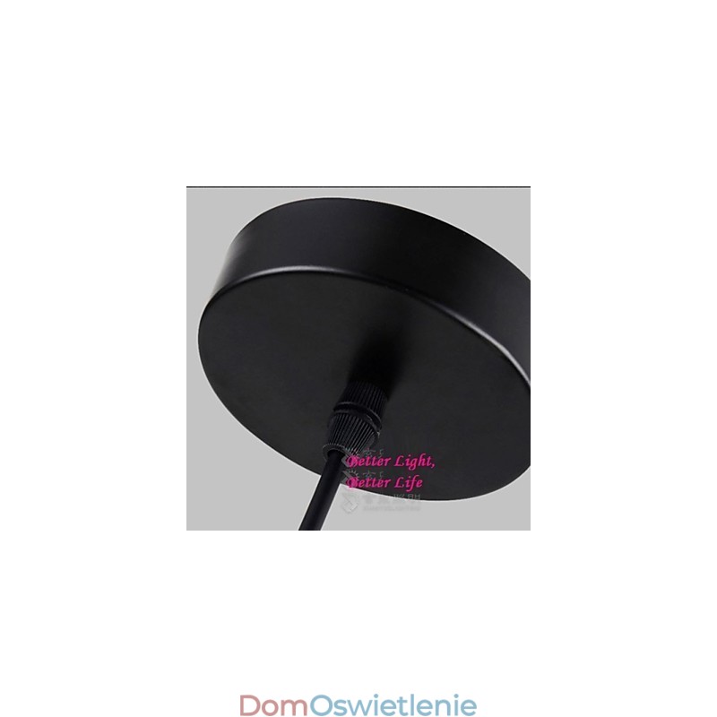 Wisząca lampa wykonana z liny w stylu vintage z jednym światłem