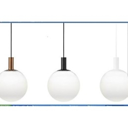 Zakontraktowana szklana lampa wisząca