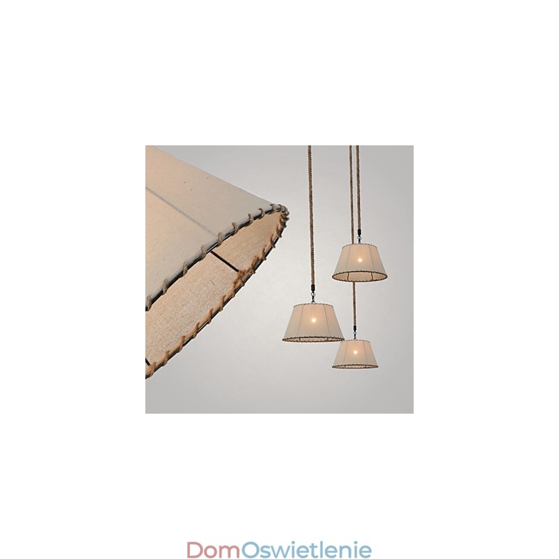 1 Lampy wiszące w stylu vintage, styl przemysłowy, żółta tkanina i metale, lampa wisząca