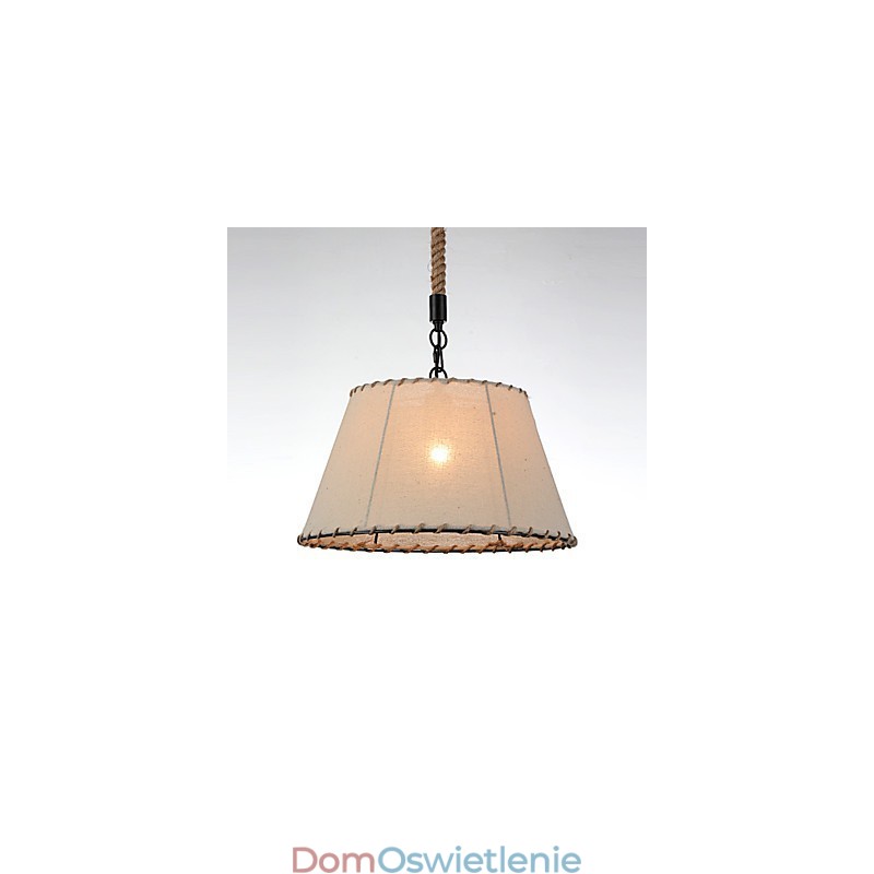 1 Lampy wiszące w stylu vintage, styl przemysłowy, żółta tkanina i metale, lampa wisząca