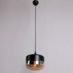 Retro Plating Glass 1 Light Malowanie Wisiorek