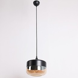 Retro Plating Glass 1 Light Malowanie Wisiorek