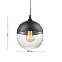 Lampa żyrandolowa ze szkła kutego żelaza w sklepie Nordic Creative Stair Shop