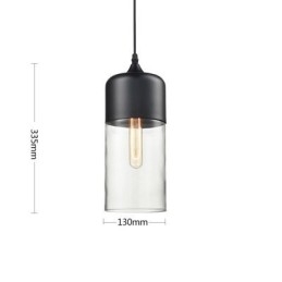 Lampa żyrandolowa ze szkła kutego żelaza w sklepie Nordic Creative Stair Shop