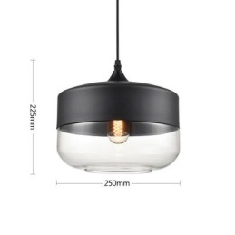 Lampa żyrandolowa ze szkła kutego żelaza w sklepie Nordic Creative Stair Shop