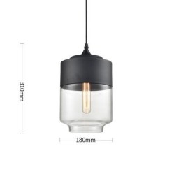 Lampa żyrandolowa ze szkła kutego żelaza w sklepie Nordic Creative Stair Shop