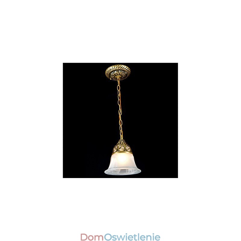 Tradycyjna klasyczna vintage retro brązowa metalowa lampa wisząca