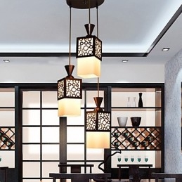 Amerykańska lampa wisząca w stylu country woodiness