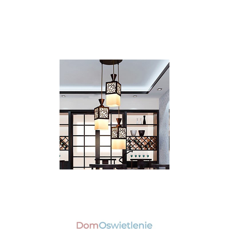 Amerykańska lampa wisząca w stylu country woodiness