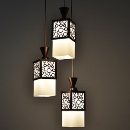 Amerykańska lampa wisząca w stylu country woodiness