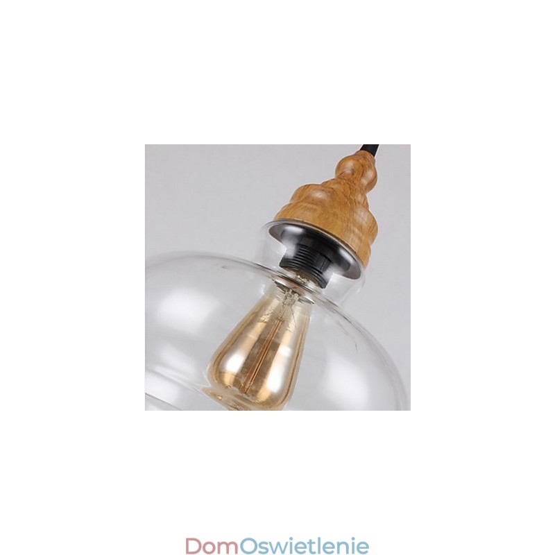 Północnoamerykańska kreatywna lampa kryształowa z usłojeniem drewna, przywracająca starożytne sposoby