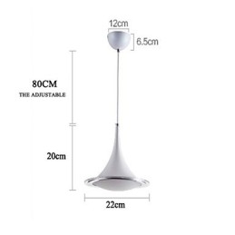 Trąbka wisząca lampa Droplight akrylowy żyrandol
