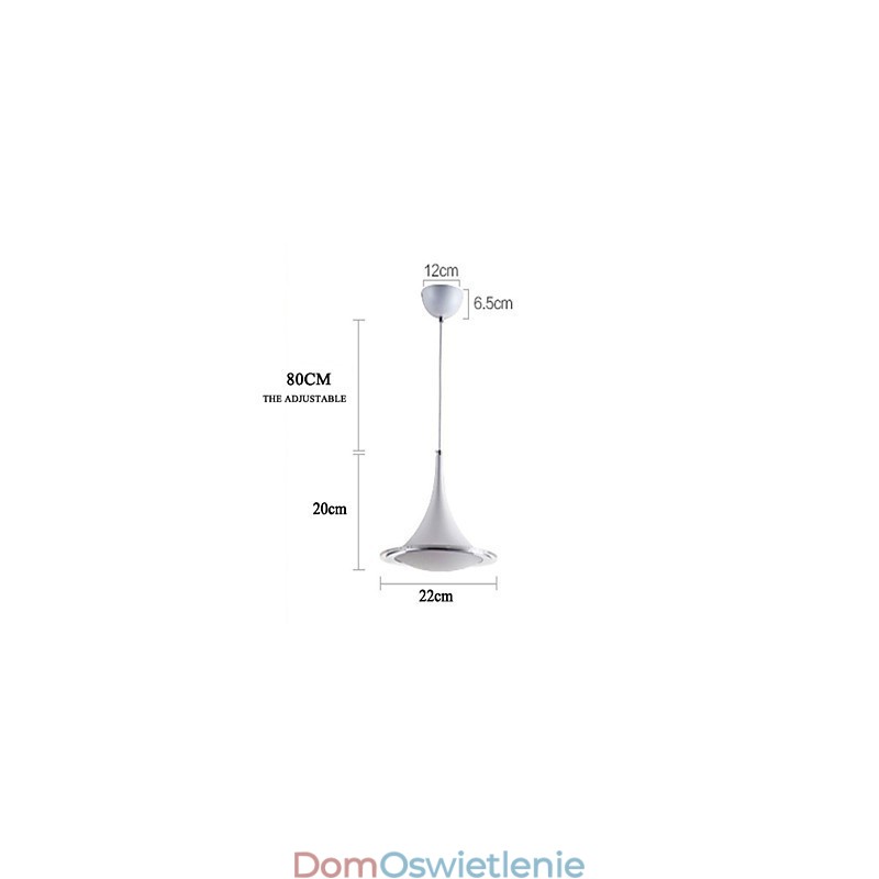 Trąbka wisząca lampa Droplight akrylowy żyrandol