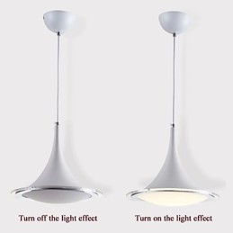 Trąbka wisząca lampa Droplight akrylowy żyrandol