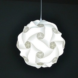 DIY Nowoczesna lampa wisząca kula 40cm