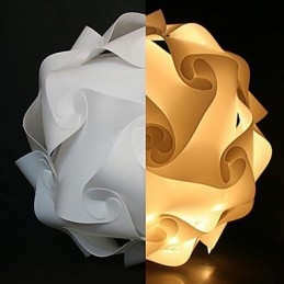 DIY Nowoczesna lampa wisząca kula 40cm