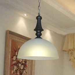 Tradycyjna klasyczna miska w stylu miniaturowym, metalowa lampa wisząca
