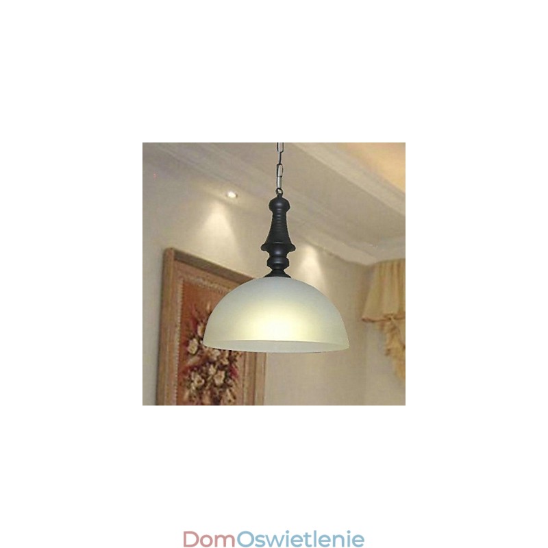 Tradycyjna klasyczna miska w stylu miniaturowym, metalowa lampa wisząca