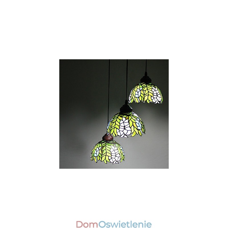 Europejskie wiejskie kreatywne sztuki witraż żyrandol przywracający starożytne sposoby lampa światło