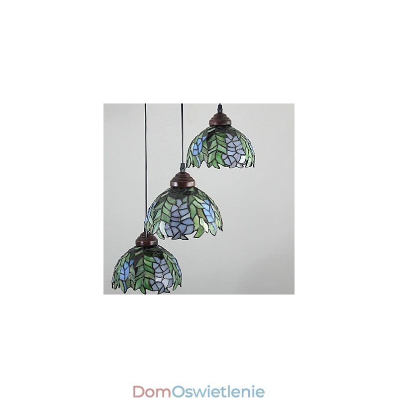 Europejskie wiejskie kreatywne sztuki witraż żyrandol przywracający starożytne sposoby lampa światło